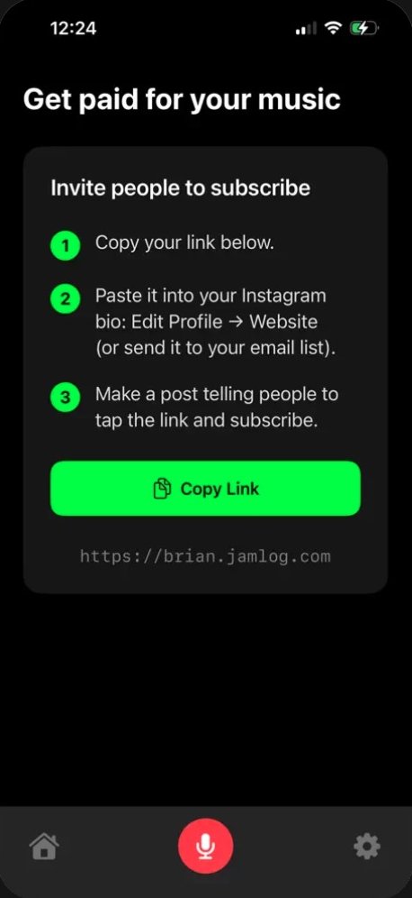 Get paid for your music: invite people to subscribe